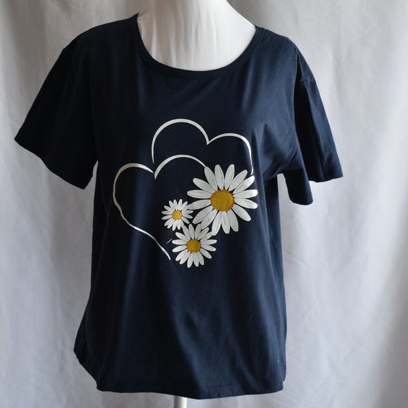 Blue Short Sleeve Graphic Tee - Picture 2 of 5